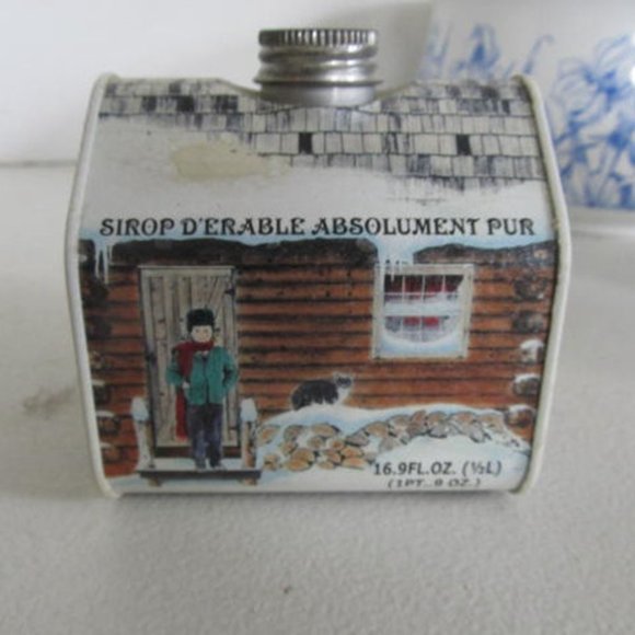 Maple Syrup Tin Container Vintage Advertising Tins Box Container New Hampshire - Picture 5 of 7